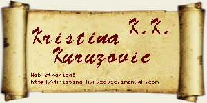 Kristina Kuruzović vizit kartica